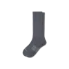 Bombas Modern Rib Calf Socks In Smoke