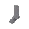 Bombas Hybrid Ribbed Calf Socks In Washed Black