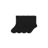Bombas Modern Rib Half Calf Sock 4-pack In Black