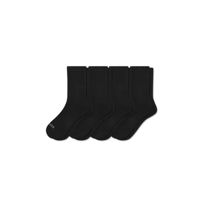 Bombas Modern Rib Half Calf Sock 4-pack In Black