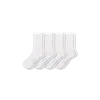 Bombas Modern Rib Half Calf Sock 4-pack In White