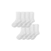 Bombas Modern Rib Half Calf Sock 8-pack In White