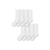 Bombas Modern Rib Half Calf Sock 8-pack In White