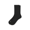 Bombas Modern Rib Half Calf Socks In Black