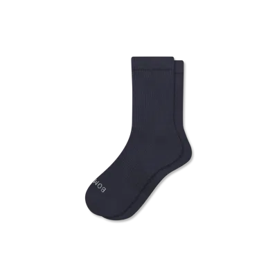 Bombas Modern Rib Half Calf Socks In Blue