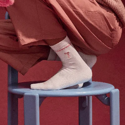 Bombas Modern Rib Half Calf Socks In Flower