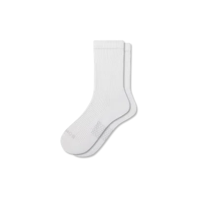 Bombas Modern Rib Half Calf Socks In Gray