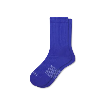 Bombas Modern Rib Half Calf Socks In Lapis Blue