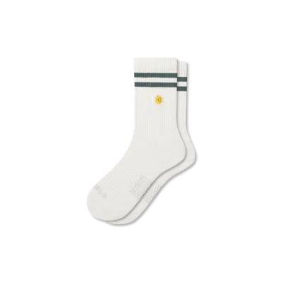 Bombas Modern Rib Half Calf Socks In Sun
