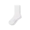 Bombas Modern Rib Half Calf Socks In White