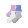 Bombas Modern Rib Quarter Sock 4-pack In Wild Sky Mix
