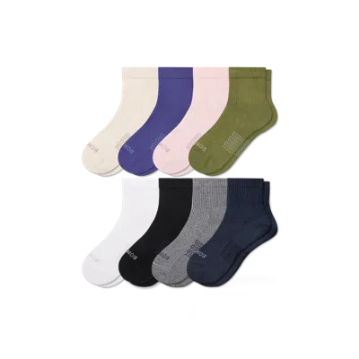 Bombas Modern Rib Quarter Sock 8-pack