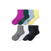 Bombas Modern Rib Quarter Sock 8-pack In Grape Jam Multi Mix