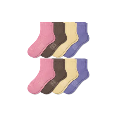 Bombas Modern Rib Quarter Sock 8-pack In Multi