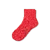 Bombas Modern Rib Quarter Socks In Red Sky