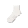 Bombas Modern Rib Quarter Socks In White
