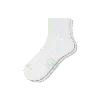 Bombas Modern Rib Quarter Socks In White
