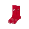 Bombas Peanuts X : Adult Calf Socks In Red
