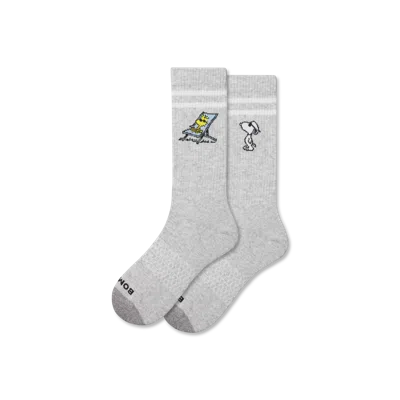 Bombas Peanuts X : Adult Calf Socks In Silver