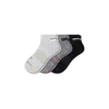 Bombas Performance Compression Ankle Socks 3-pack In Black Charcoal Grey