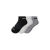 Bombas Performance Compression Ankle Socks 3-pack In Black Charcoal Grey