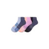 Bombas Performance Compression Ankle Sock 3-pack In Peach Blue Mix