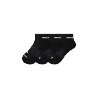 Bombas Performance Compression Ankle Socks 3-pack In Black