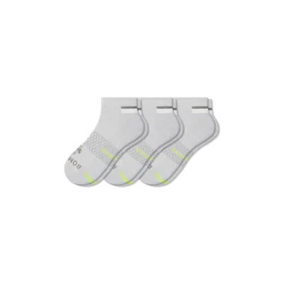 Bombas Performance Compression Ankle Socks 3-pack In Grey