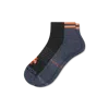 Bombas Performance Compression Ankle Socks In Black Cloud