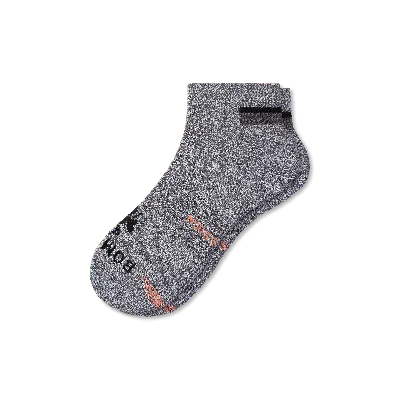 Bombas Performance Compression Ankle Socks In Charcoal