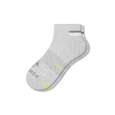 Bombas Performance Compression Ankle Socks In Light Grey