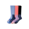 Bombas Performance Compression Sock 3-pack (20-30mmhg) In Peach Blue Mix