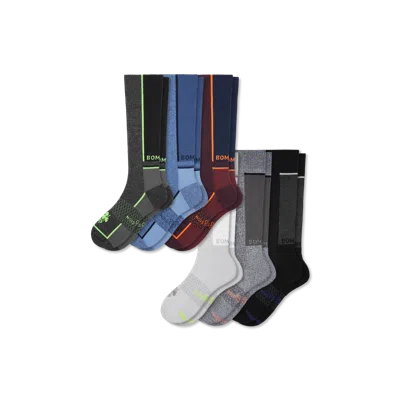 Bombas Performance Compression Sock 6-pack (20-30mmhg) In Chalk Blue Mix