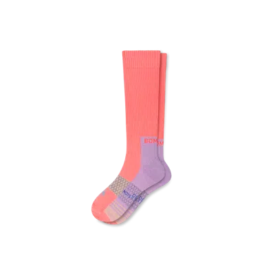 Bombas Performance Compression Socks (20-30mmhg) In Neon Peach