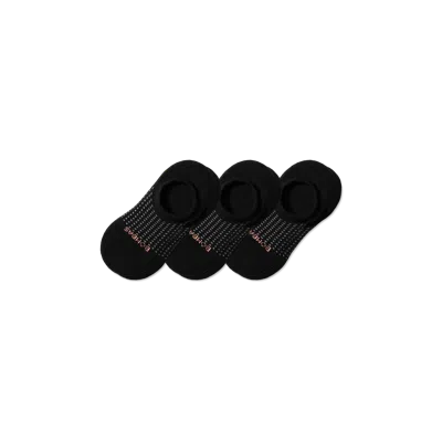 Bombas Performance Cushioned No Show Sock 3-pack In Dark Black