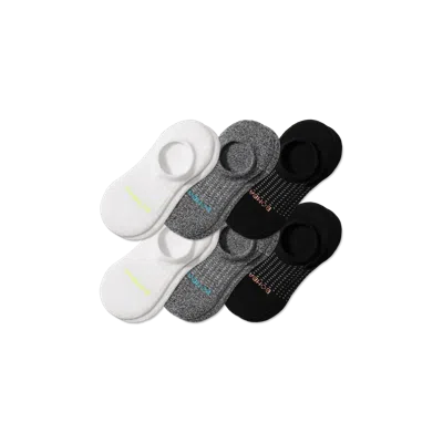 Bombas Performance Cushioned No Show Sock 6-pack In Multi Mix