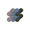 Bombas Performance Cushioned No Show Sock 6-pack In Olive Blue Mix