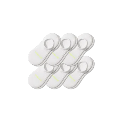 Bombas Performance Cushioned No Show Sock 6-pack In True White