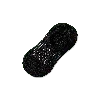 Bombas Performance Cushioned No Show Socks In Dark Black