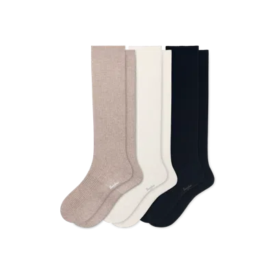 Bombas Pointelle Knee High Sock 3-pack In Multi