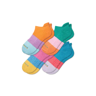Bombas Pride Ankle Sock 4-pack In Rainbow Mix