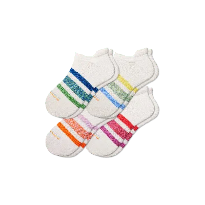 Bombas Pride Ankle Sock 4-pack In Rainbow Varsity Mix