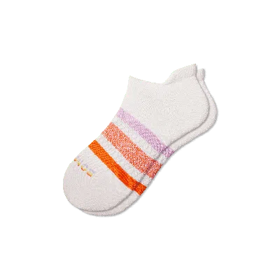 Bombas Pride Ankle Socks In Bright Orange Lavender