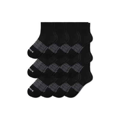 Bombas Quarter Sock 12-pack In Black