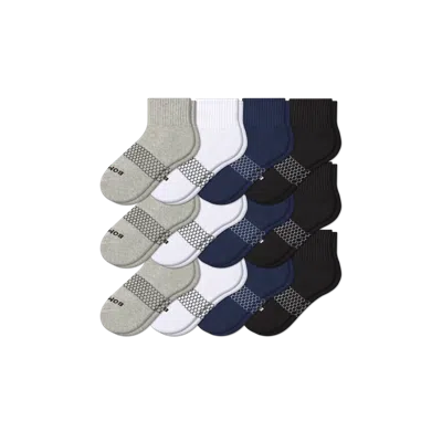 Bombas Quarter Sock 12-pack In Solid Mix