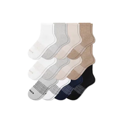 Bombas Quarter Sock 12-pack In Neutral