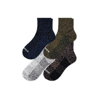 Bombas Quarter Sock 4-pack In Meteor Olive Mix