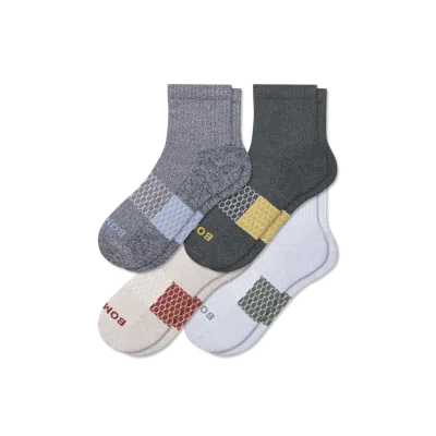 Bombas Quarter Sock 4-pack In Navy Dawn Mix
