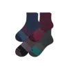Bombas Quarter Sock 4-pack In Navy Olive Mix