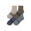 Bombas Quarter Sock 4-pack In Oak Navy Mix